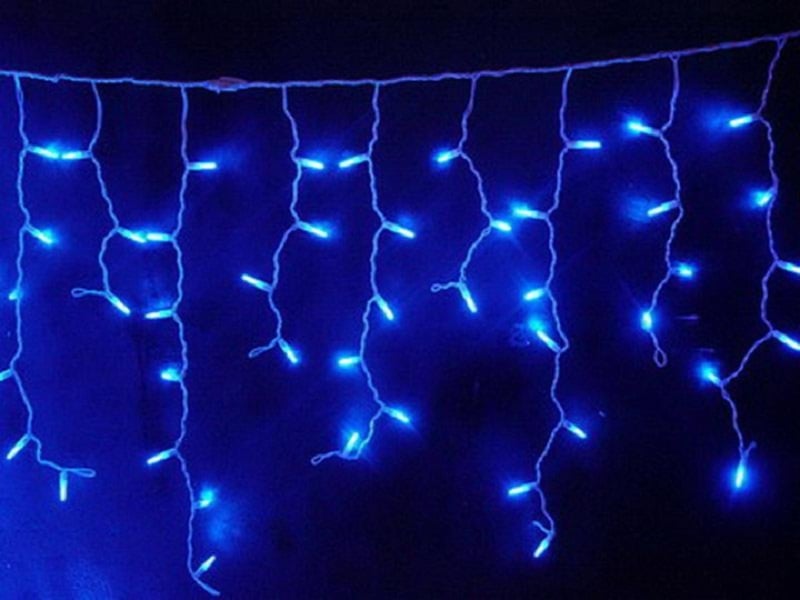 Уличная гирлянда-бахрома RD-7084 120 LED 4 м Синий