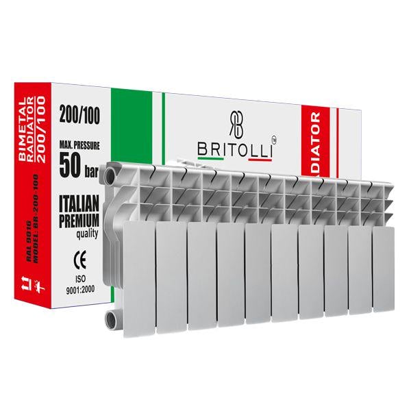Секція радіатора біметалічного BRITOLLI 200/100 200D 30 бар (25618492) - фото 4 Секція радіатора біметалічного BRITOLLI 200/100 200D 30 бар (25618492) - фото 4