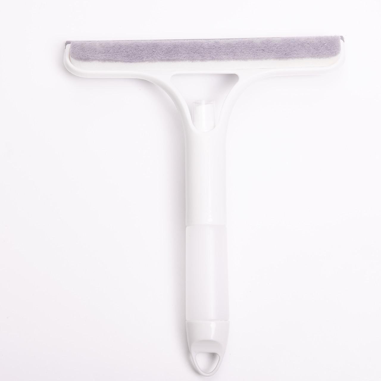 Швабра-щітка з пульверизатором та скребком для миття вікон/дзеркал та гладких поверхонь Білий (HP-35015-26W) - фото 3