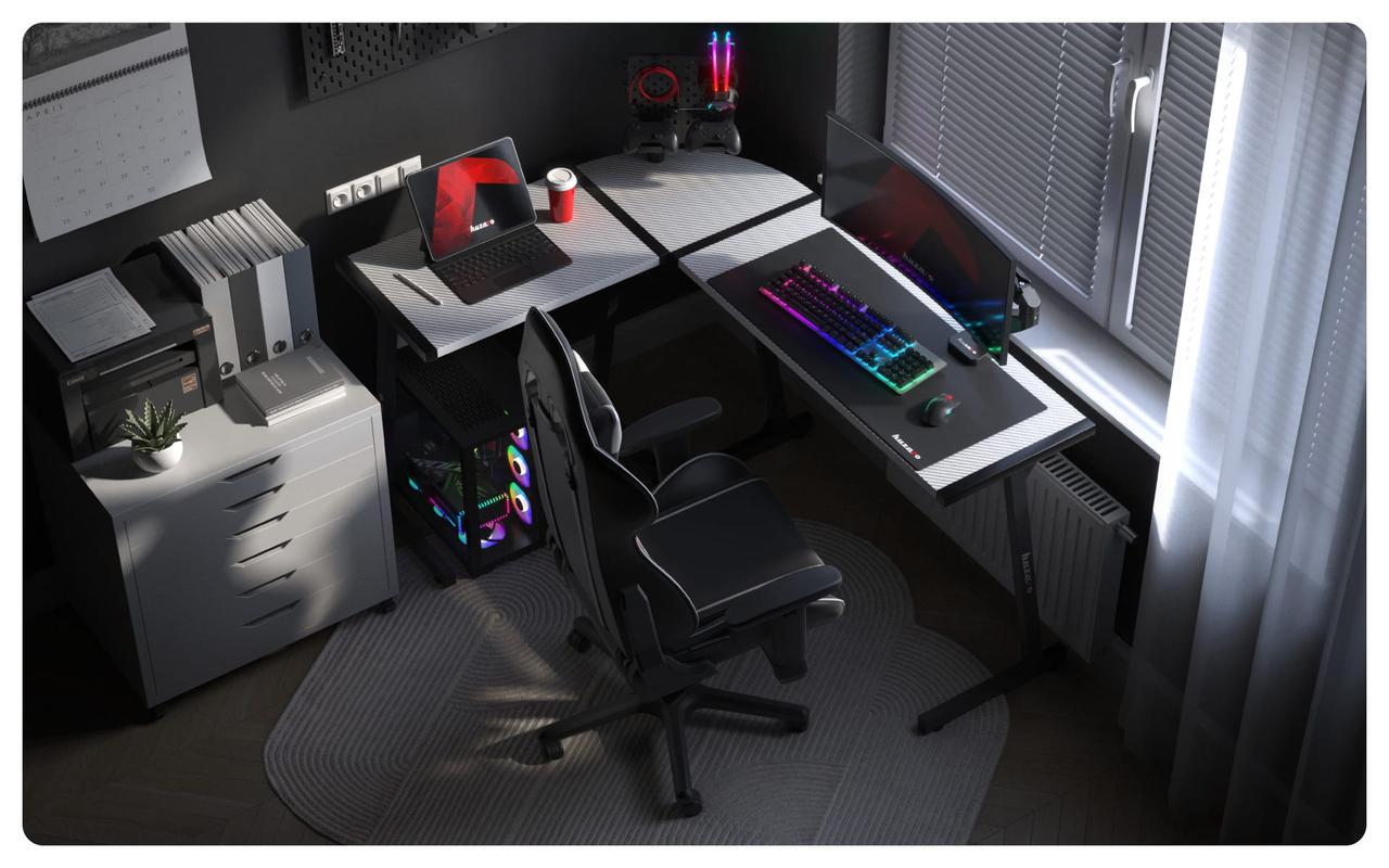 Стол компьютерный Huzaro Hero 6.0 White (20335160) - фото 5