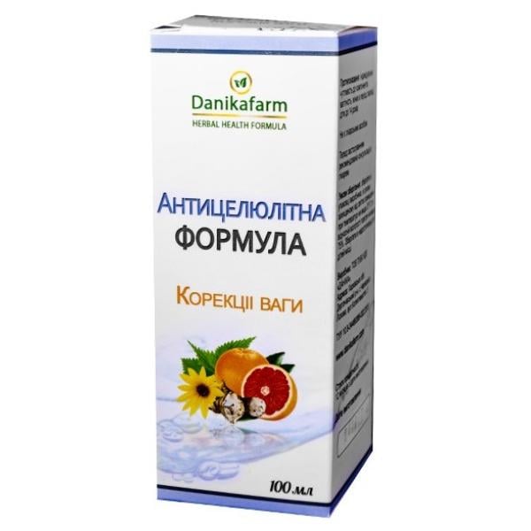 Екстракт для схуднення Danikafarm БАР Антицелюлітна формула Корекціі Ваги 100 мл (000024618)