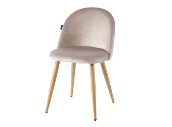 Стул обеденный AMELLY VELVET 460х440х790 мм Бежевый