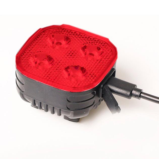 Велосипедный фонарь задний габаритный 4LED с автоматической системой (FY-328S)