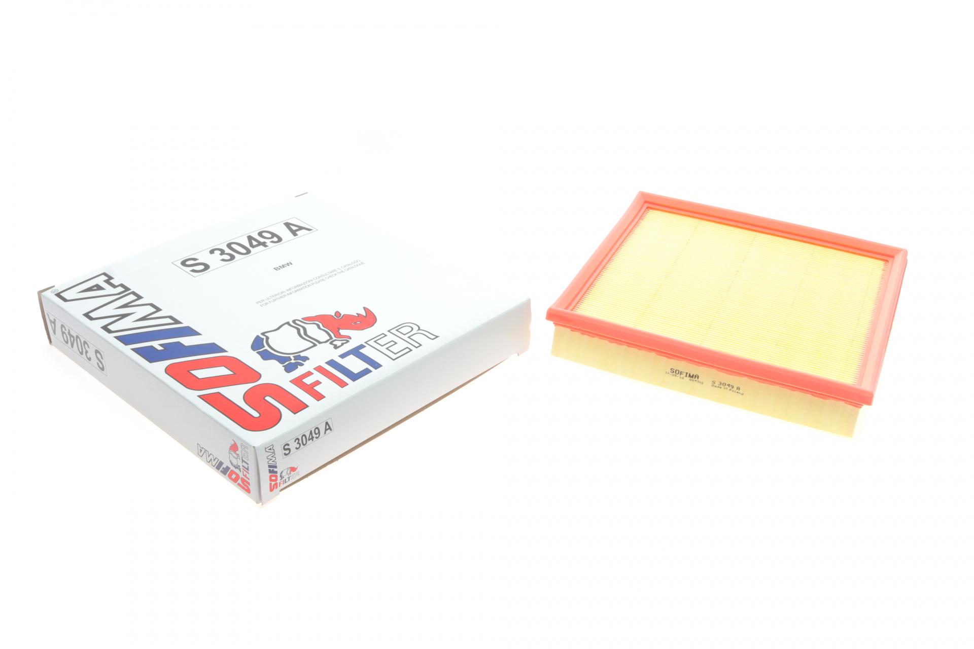 Фільтр повітряний SOFIMA для BMW 3 E36 1,6/1,8/1,9 93-98 M43/M44/M42- (S 3049 A)