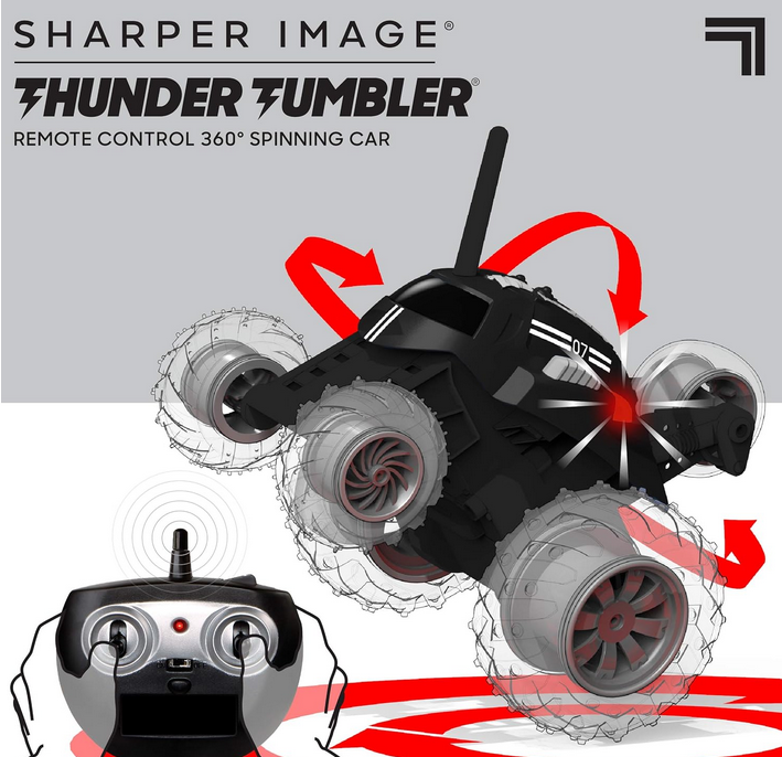 Автомобіль із дистанційним керуванням RC Cars Thunder Tumbler Race Monster Truck Black - фото 3 Автомобіль із дистанційним керуванням RC Cars Thunder Tumbler Race Monster Truck Black - фото 3