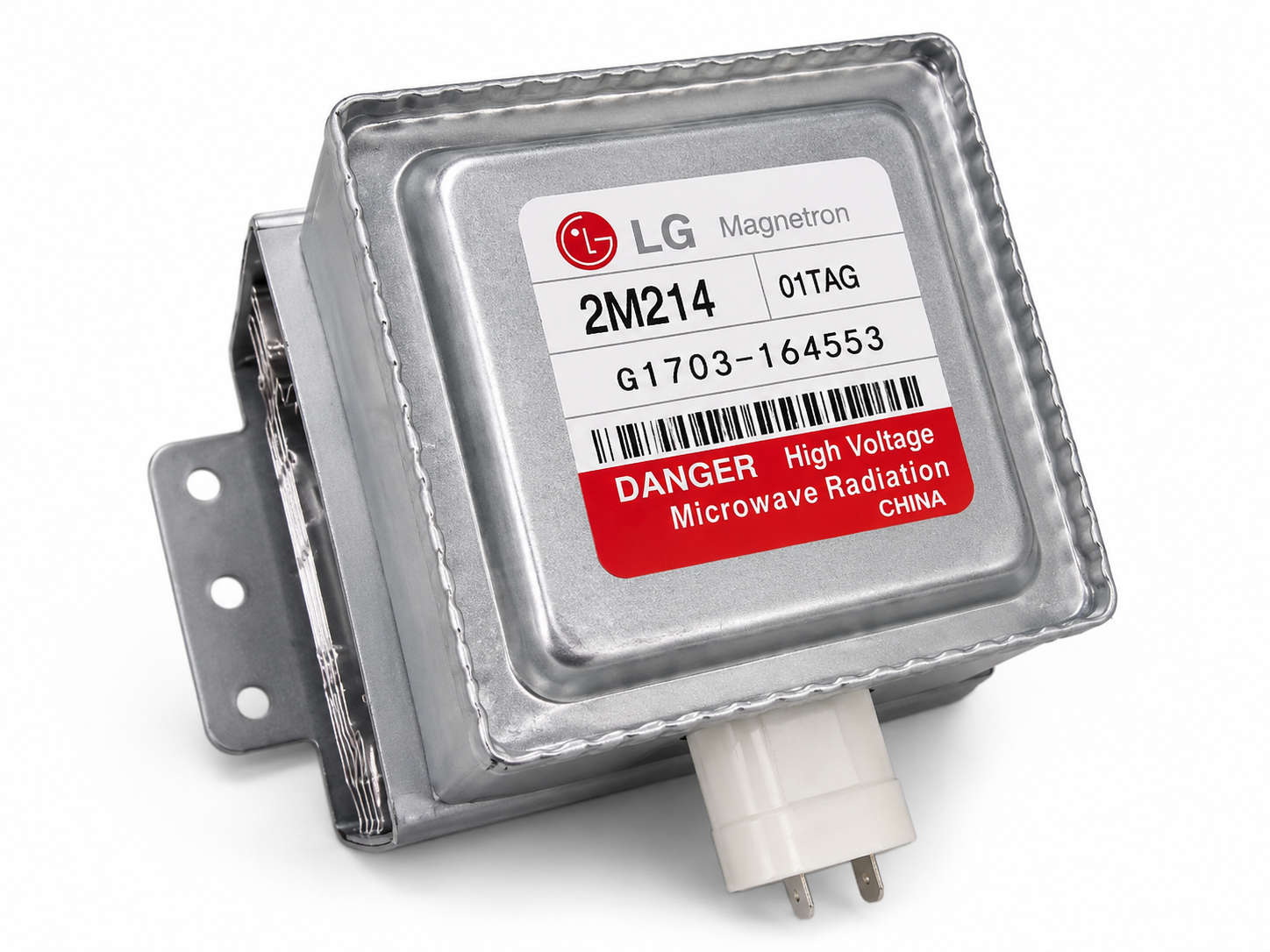 Магнетрон для микроволновки LG 2M214 Witol 2M319J 900W 90° 80x95 мм