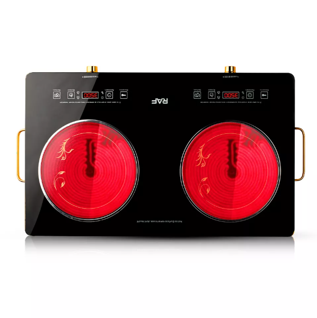 Плита инфракрасная RAF 8088 электрическая 2 конфорки 4800W - фото 1 Плита инфракрасная RAF 8088 электрическая 2 конфорки 4800W - фото 1