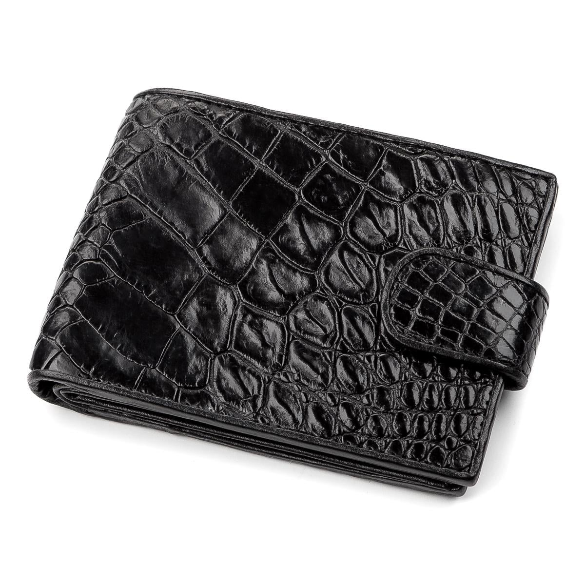 Кошелек Crocodile leather 18209 кожа Черный (23246)