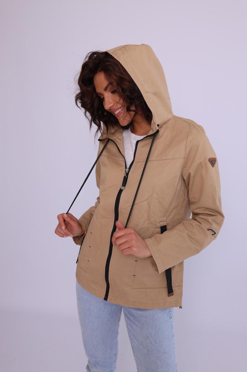 Женская летняя куртка 6XL Капучино - фото 2