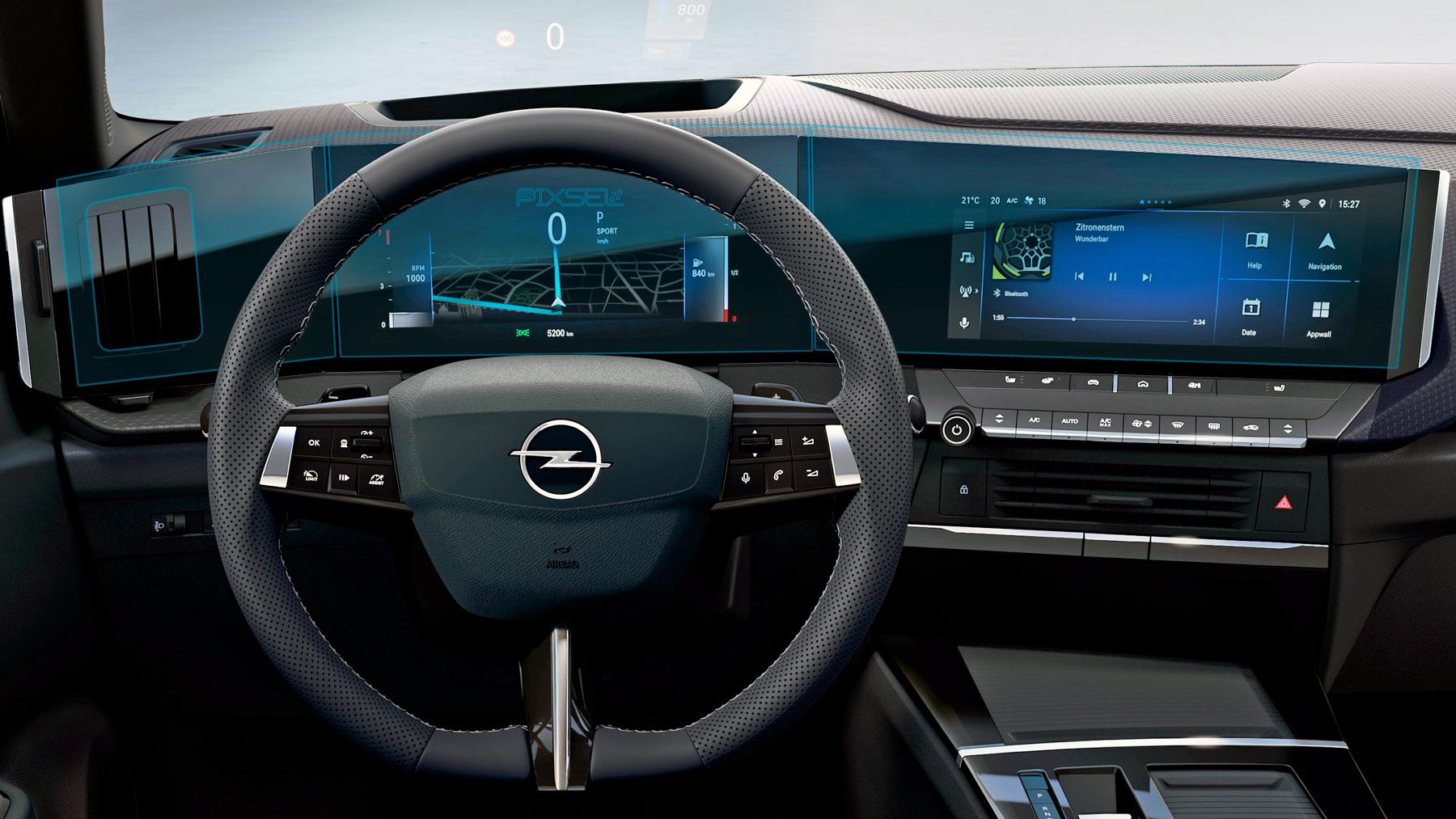 Скло захисне Pixsel гібридне глянець на приладову панель Opel ASTRA 33,6“ 2022