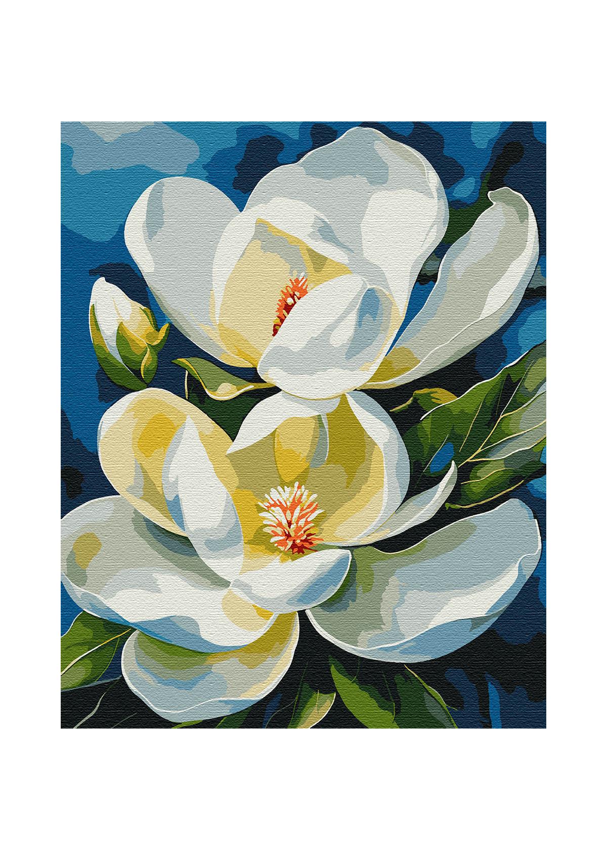 Картина по номерам Santi Белая магнолия 40х50 см (954770)