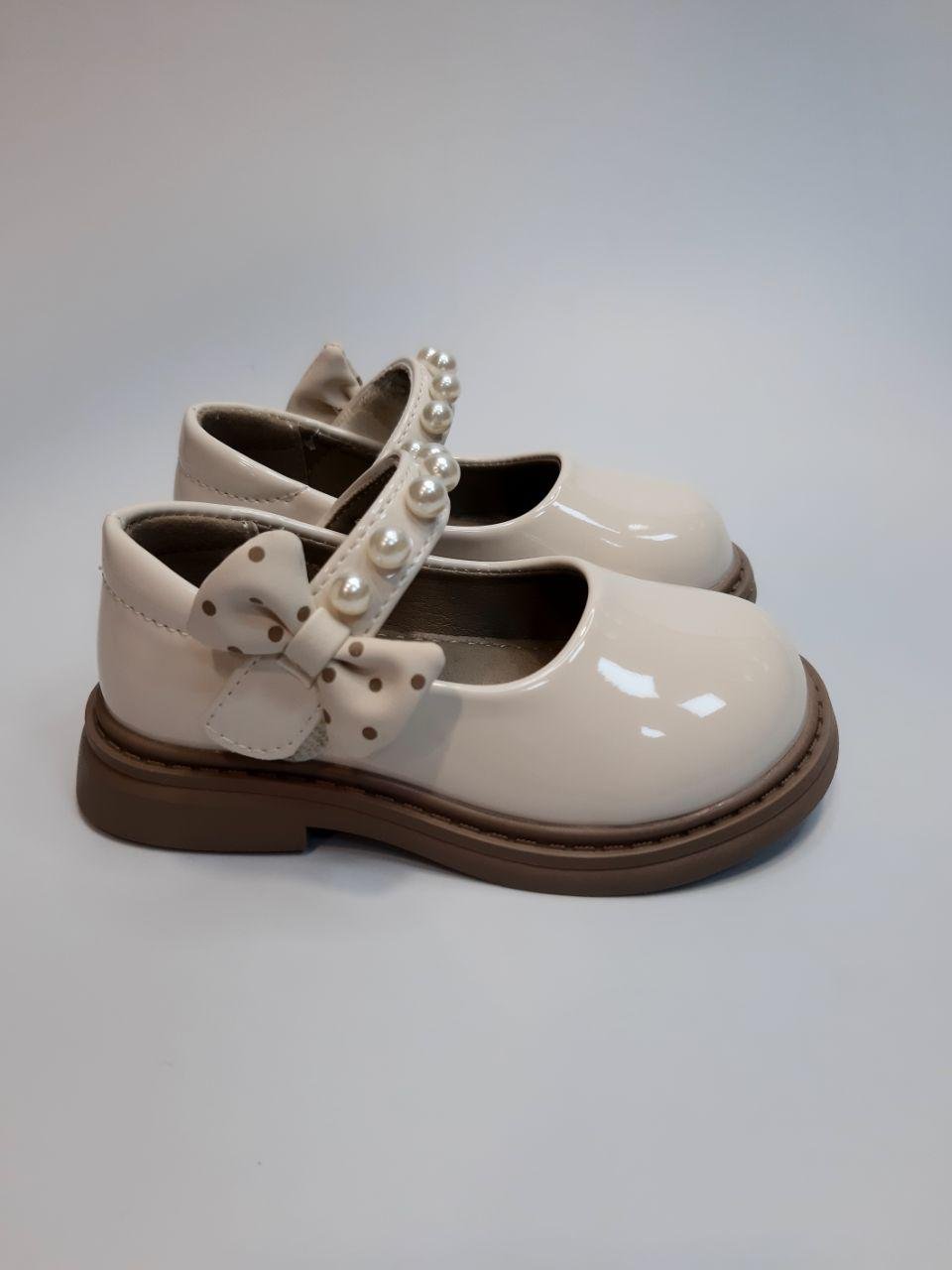 Туфлі для дівчинки Clibee р. 24 15 см Бежевий (667-3)