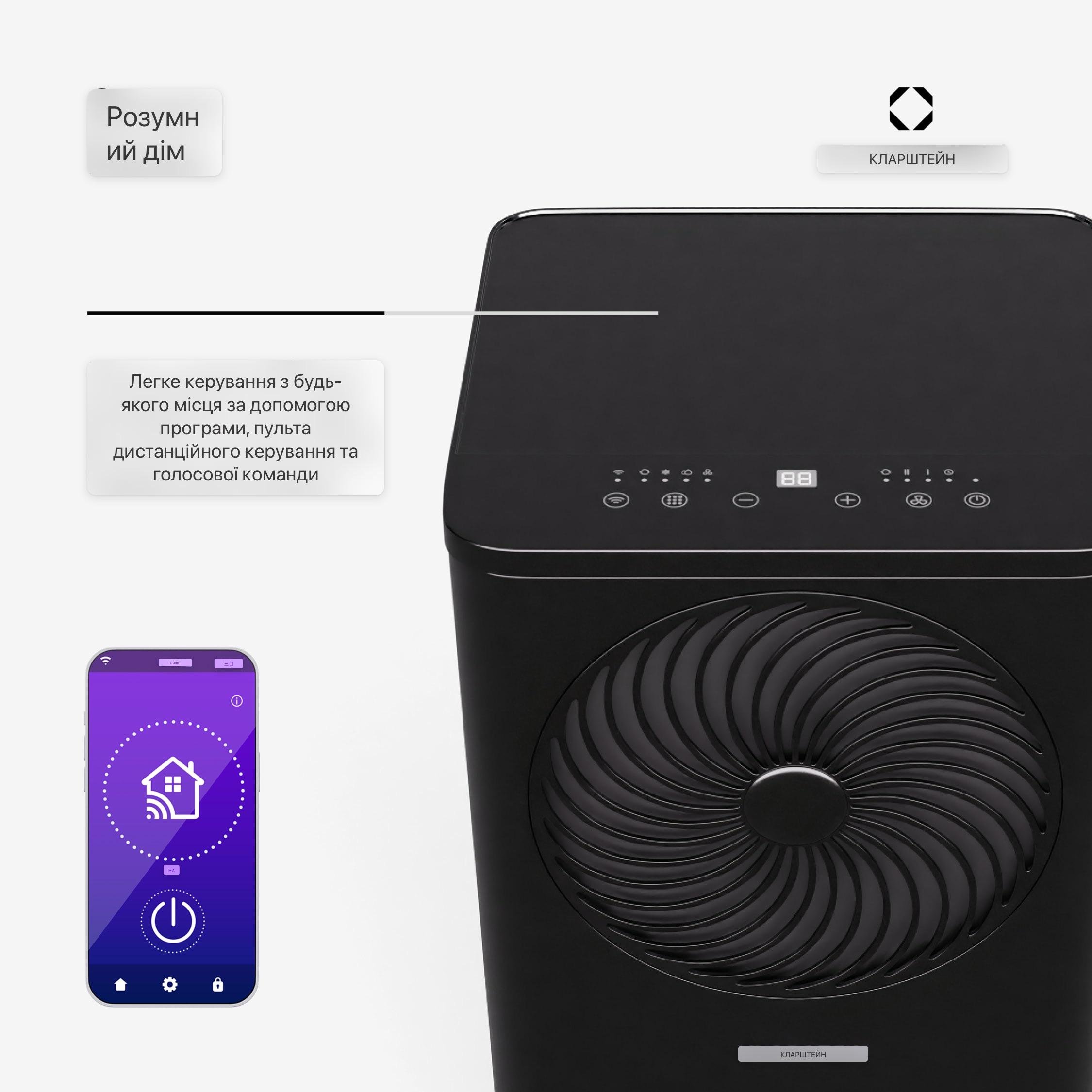 Кондиционер KLARSTEIN Aero Ring7000 BTU Черный - фото 5