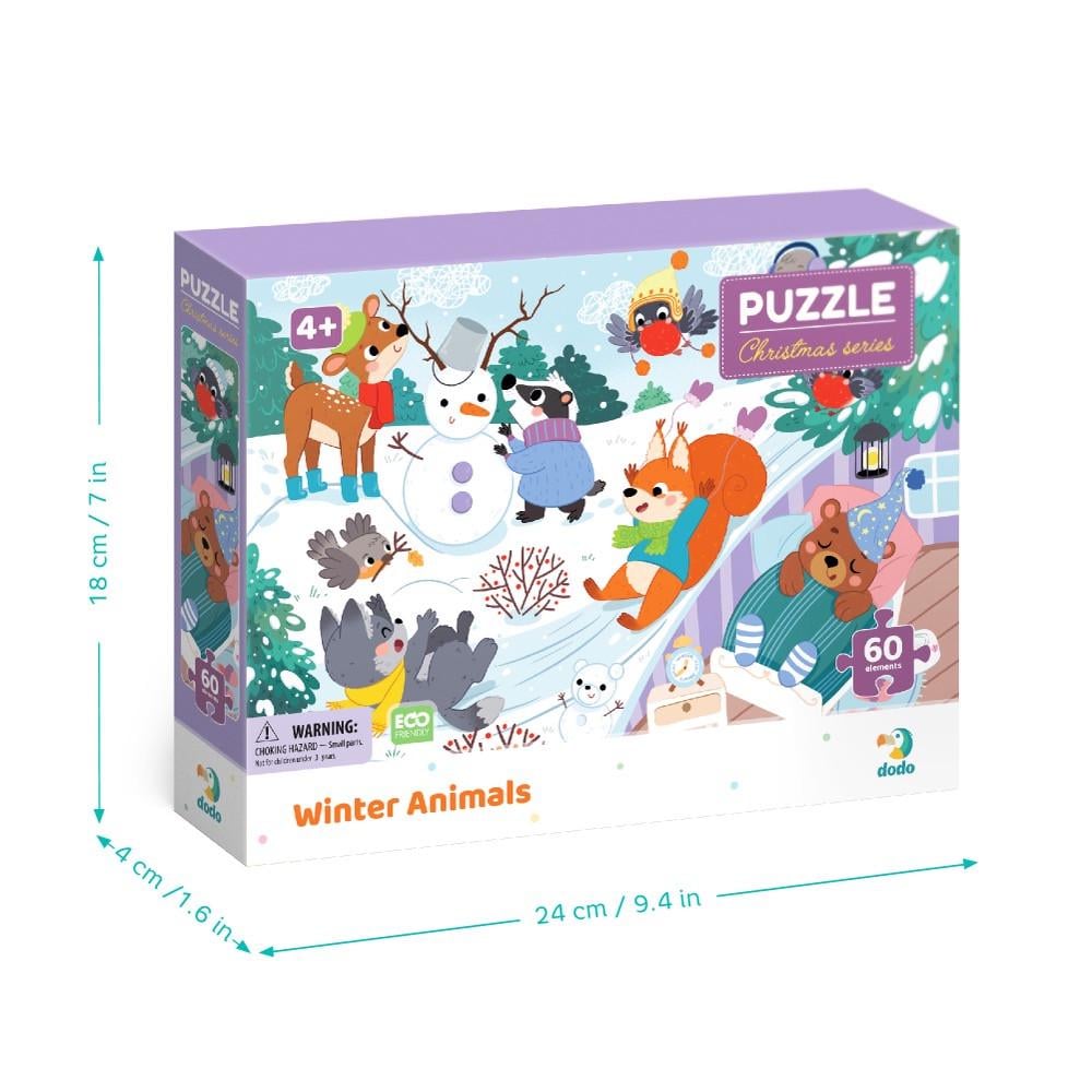 Пазл DoDo Зимові тваринки 60 ел. (300578) - фото 3 Пазл DoDo Зимові тваринки 60 ел. (300578) - фото 3