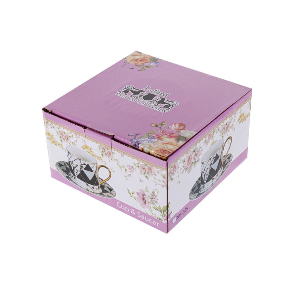 Чашка чайная фарфоровая Lefard с блюдцем 220 мл (165-365) - фото 4 Чашка чайная фарфоровая Lefard с блюдцем 220 мл (165-365) - фото 4