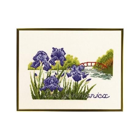Набор для вышивания крестиком Eva Rosenstand 12-303 Bridge and flowers (50005)