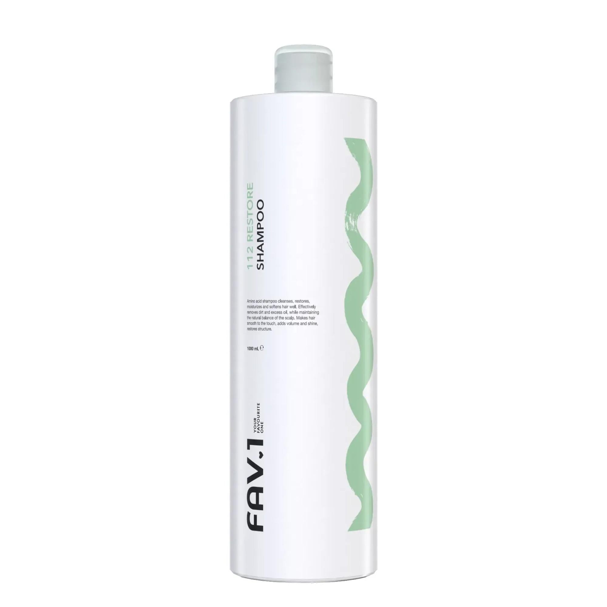 Шампунь аминокислотный FAV.1 112 RESTORE SHAMPOO 1000 мл (31573969)