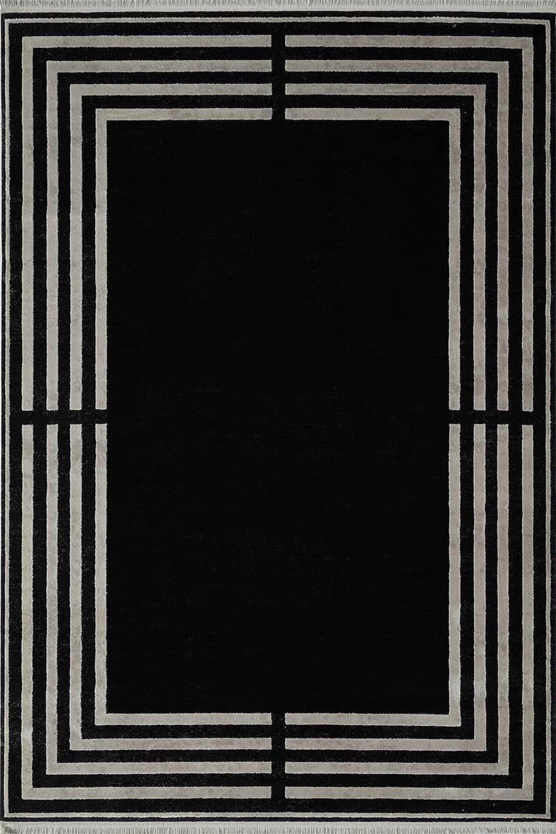 Ковер акриловый Taboo Plus af48e 200x400 см Black/Grey (94342040)