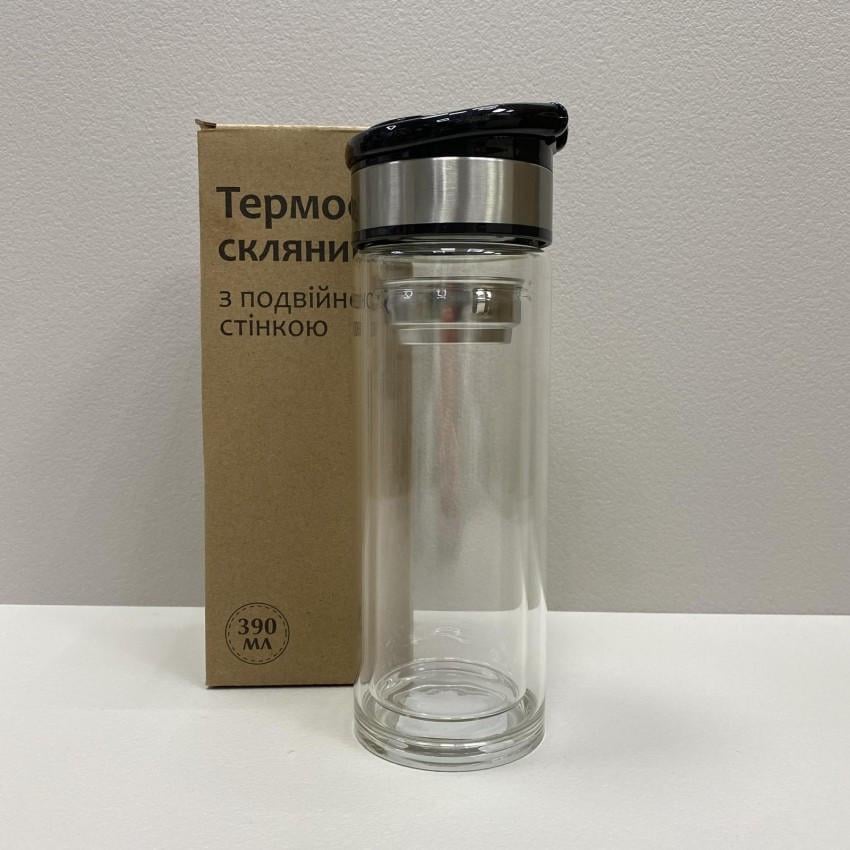 Термос S&T 8013-1 с двойной стенкой стеклянный 390 мл (2100829383) Термос S&T 8013-1 с двойной стенкой стеклянный 390 мл (2100829383)