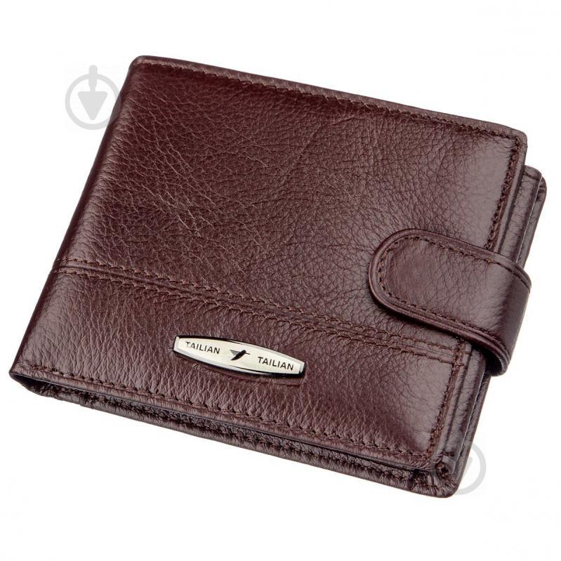 Кошелек кожаный TAILIAN 19004 Темно-коричневый