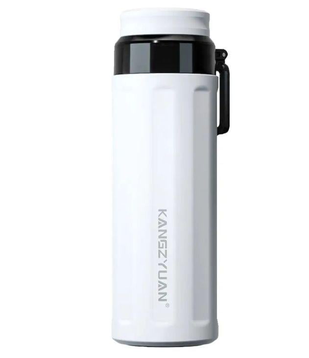 Термос-бутылка вакуумная с двойными стенками и удержанием температуры до 12 часов 420 мл Белый (2550190439)