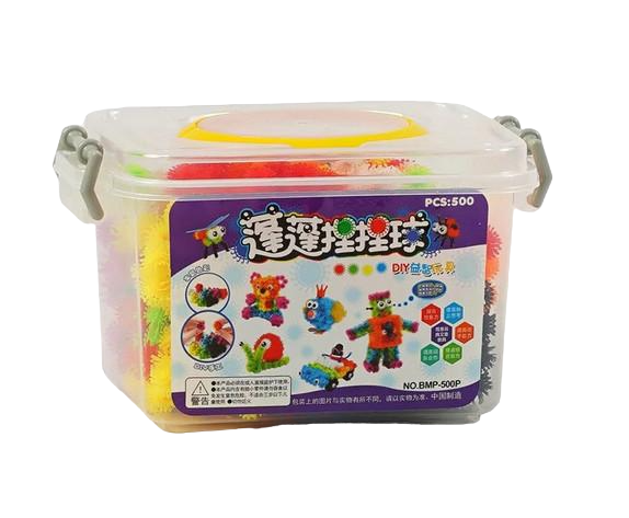 Конструктор BMP 500 P аксессуары/путеводитель в боксе 500 деталей-липучек (2098445358)