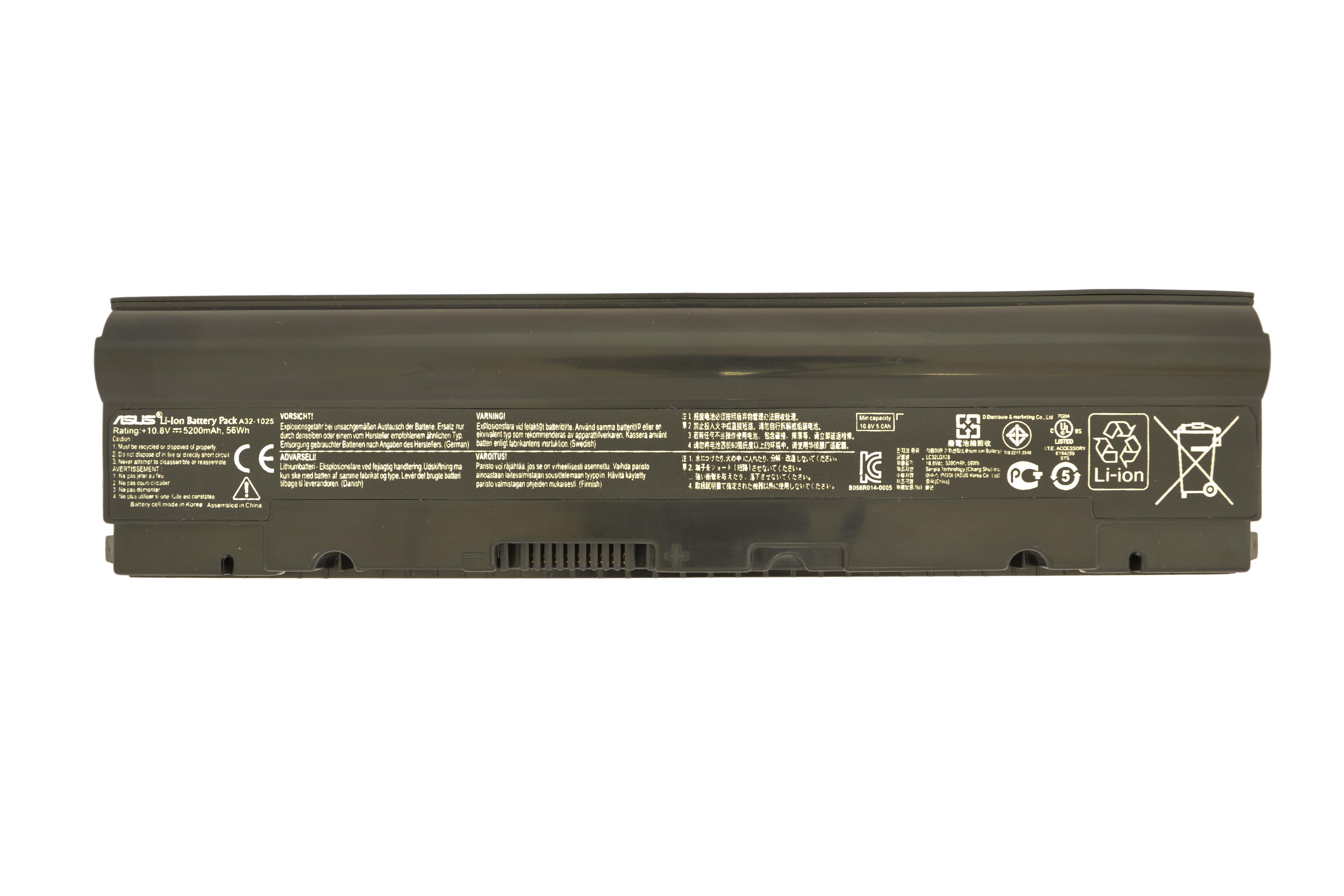Аккумулятор для ноутбука Asus A31-1025 Eee PC 1025C 10.8V 5200 mAh (006738)