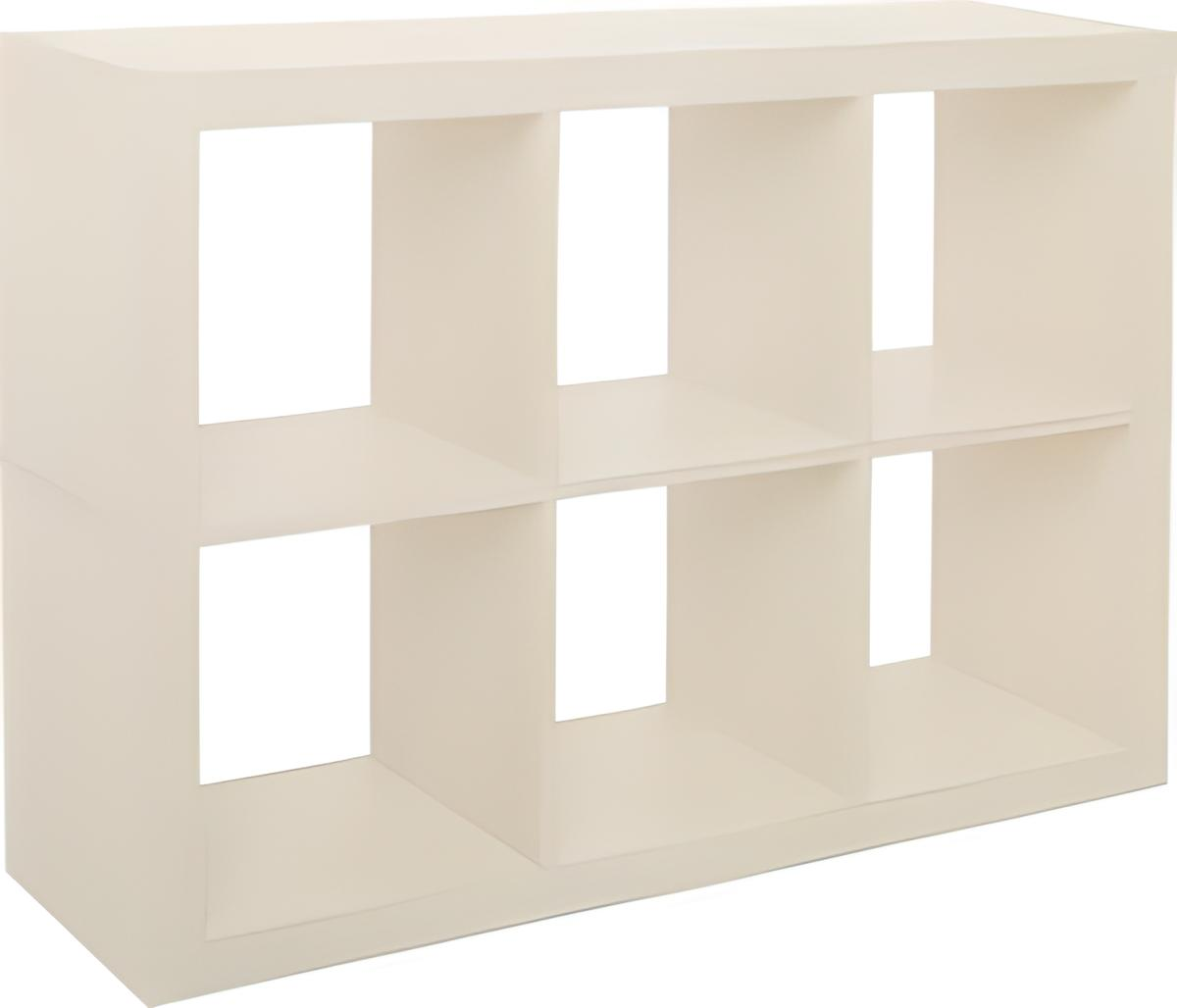 Шафа для книг Inteo Мікс 2х3 1146х792х290 мм товщина корпусу 50 мм 3Д Вудлайн кремовий