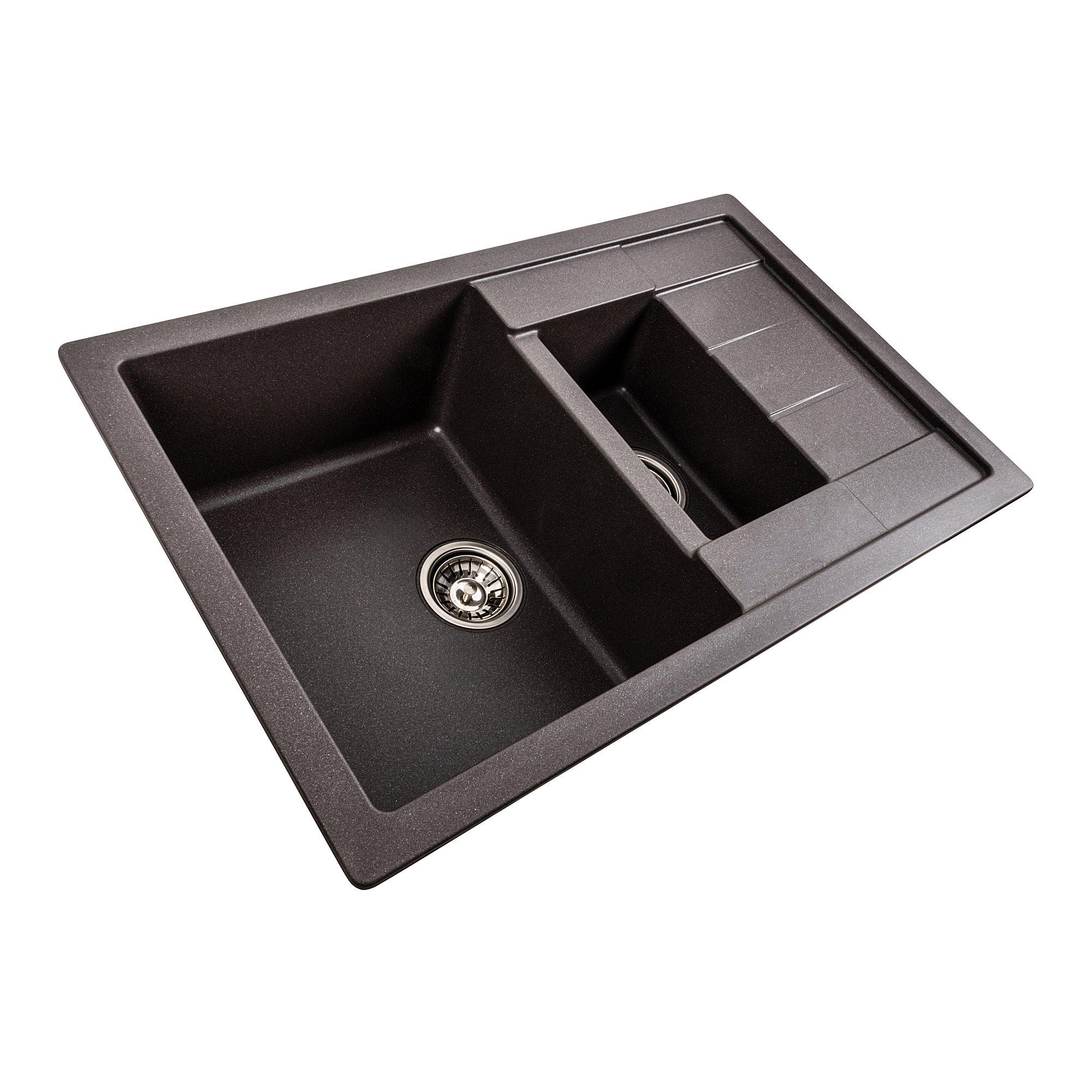 Мийка гранітна для кухні Platinum 7850W TOSKANA матова Гренадін - фото 2