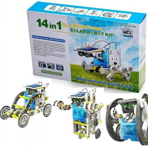 Конструктор детский Solar Robot Kit Робот-трансформер 14в1 (Robot) - фото 2