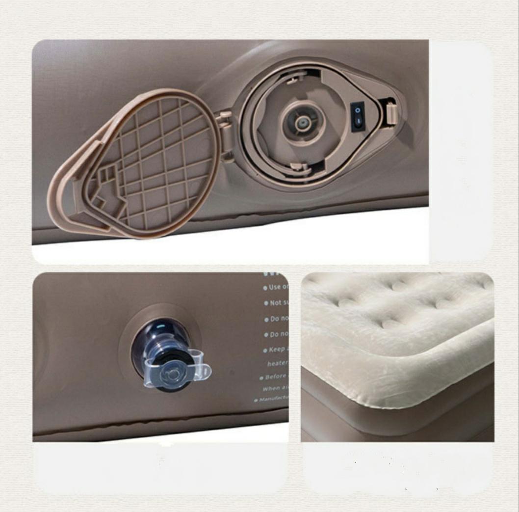 Матрас надувной велюровый с насосом для кемпинга 190х101х38 см - фото 2 Матрас надувной велюровый с насосом для кемпинга 190х101х38 см - фото 2