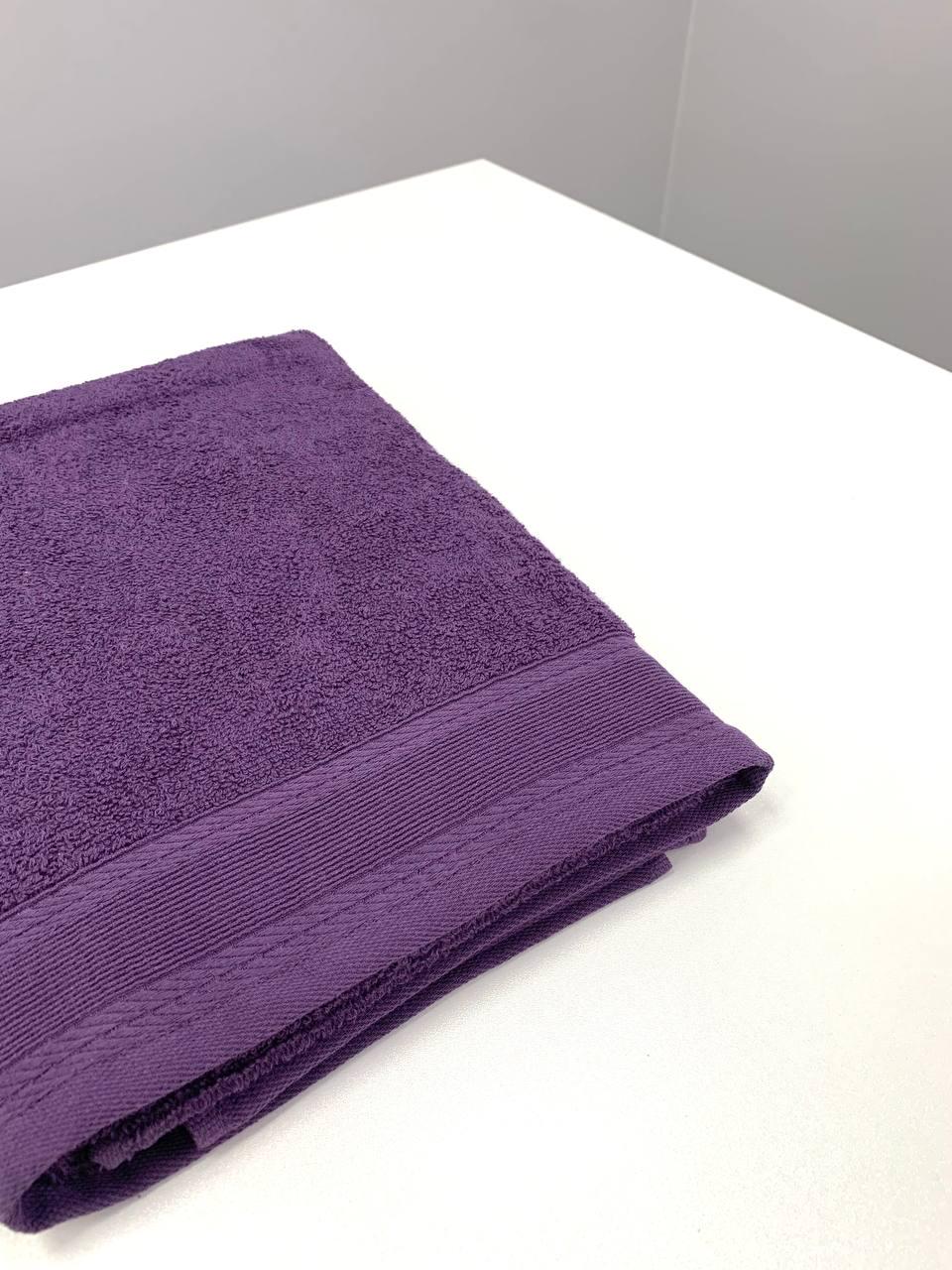 Полотенце махровое с бордюром 400г/м2 70х140 см Темно-фиолетовый (9891521) - фото 2 Полотенце махровое с бордюром 400г/м2 70х140 см Темно-фиолетовый (9891521) - фото 2