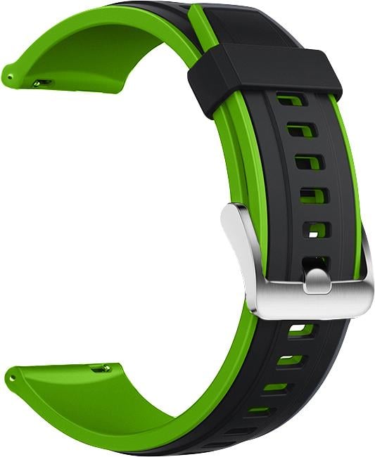 Ремешок Coholl для Huawei Watch 3 Pro 22 мм Black Green (22561-4A) - фото 2 Ремешок Coholl для Huawei Watch 3 Pro 22 мм Black Green (22561-4A) - фото 2