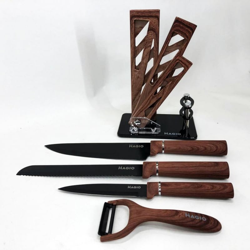 Ножі кухонні Magio MG-1095 поварські 5 пр. (17710771) - фото 4 Ножі кухонні Magio MG-1095 поварські 5 пр. (17710771) - фото 4