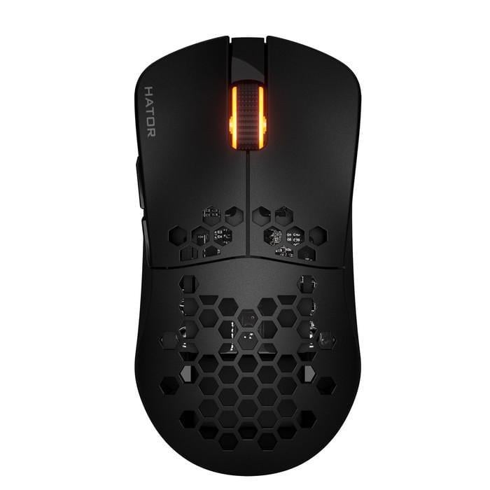 Компьютерная мышка беспроводная оптическая Hator Stellar Bluetooth 5.4/USB 2,4GHz/Type-C сенсор PixArt PMW3311 до 12 000 dpi 35G Черный (2881190275)