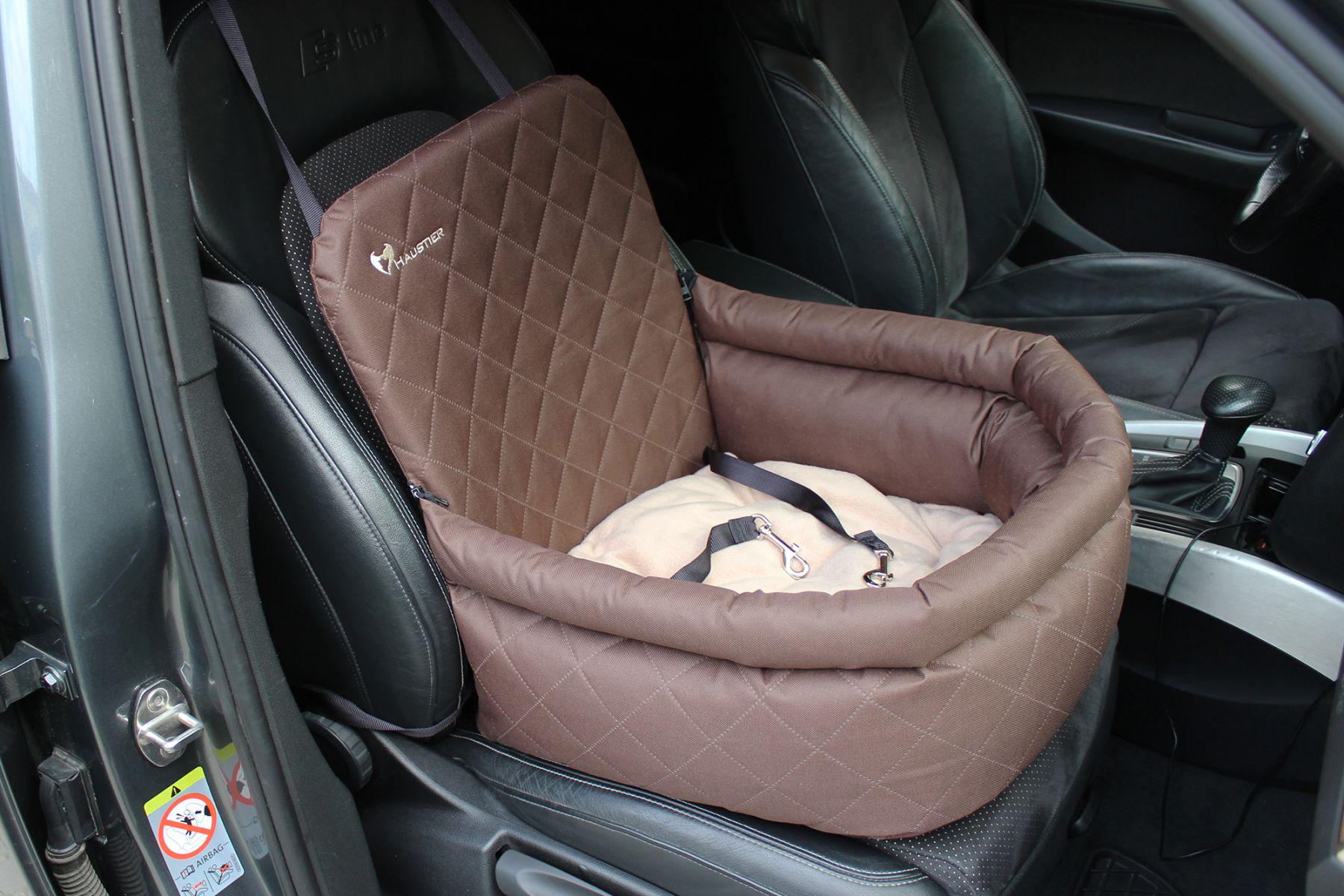 Автокрісло для Собак Haustier Elegant Brown M 45x45x24x52см (HT2-2-058) Автокрісло для Собак Haustier Elegant Brown M 45x45x24x52см (HT2-2-058)