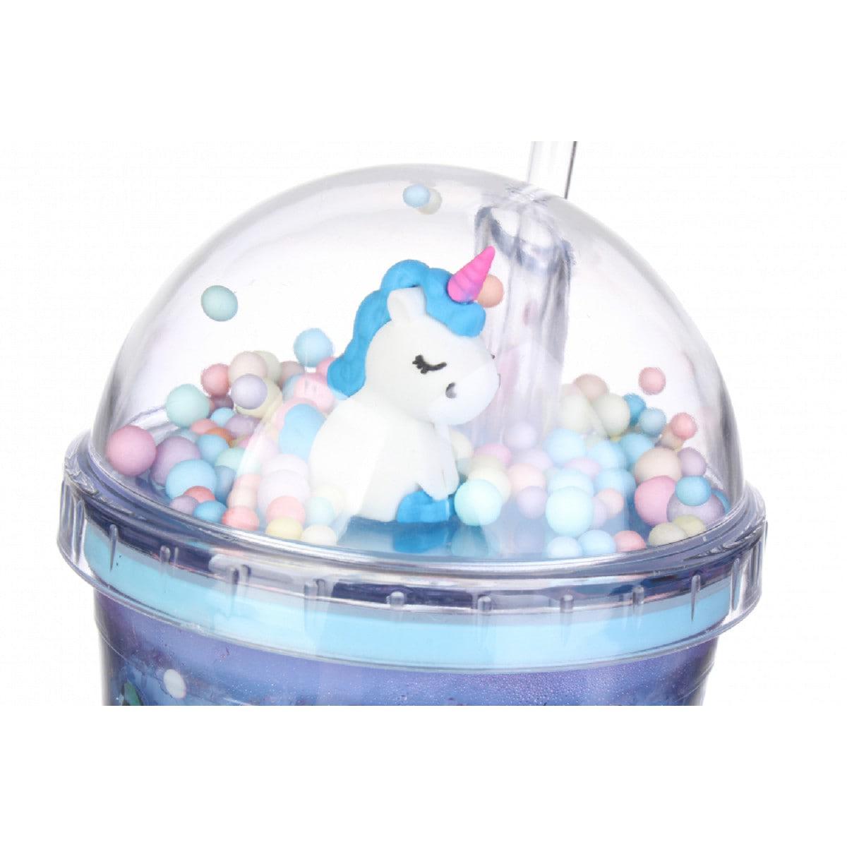 Слаш-стакан акриловый с трубочкой охлаждающий Единорог 450 мл (69-830) - фото 2 Слаш-стакан акриловый с трубочкой охлаждающий Единорог 450 мл (69-830) - фото 2