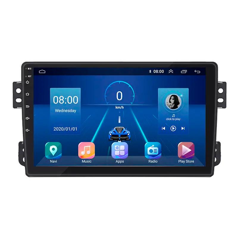 Автомагнитола штатная Lesko для Opel Agila B 2008-2014 9" 6/128Gb 4G Wi-Fi GPS Top MOB