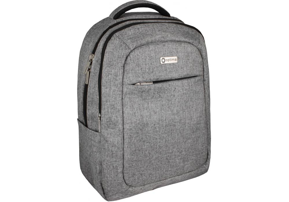 Рюкзак для ноутбука Optima 43х28х12 см 15 л Серый (O97460)