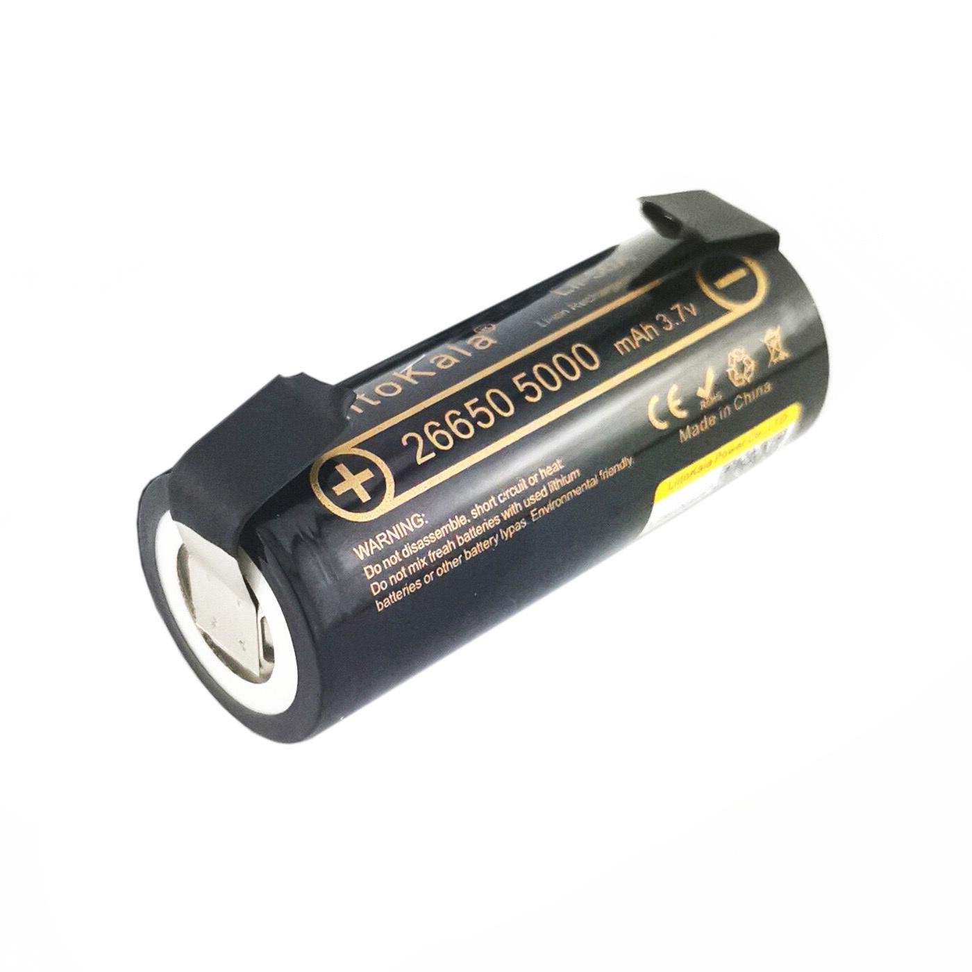 Аккумулятор LiitoKala Lii-50 A 26650 3,7 V 5000 mAh с напайками Черный (500200) Аккумулятор LiitoKala Lii-50 A 26650 3,7 V 5000 mAh с напайками Черный (500200)