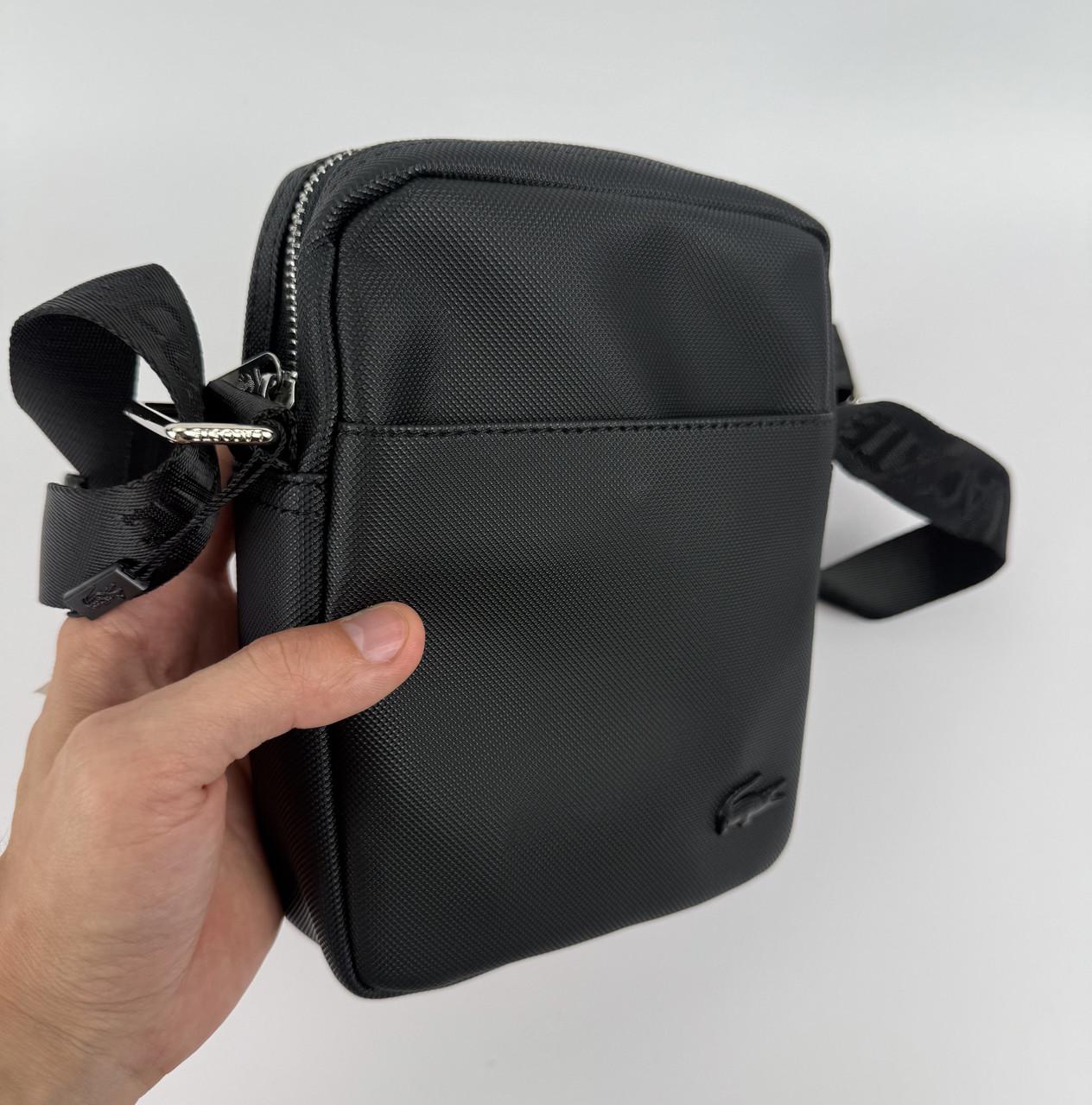 Барсетка Lacoste через плечо Черный - фото 9 Барсетка Lacoste через плечо Черный - фото 9