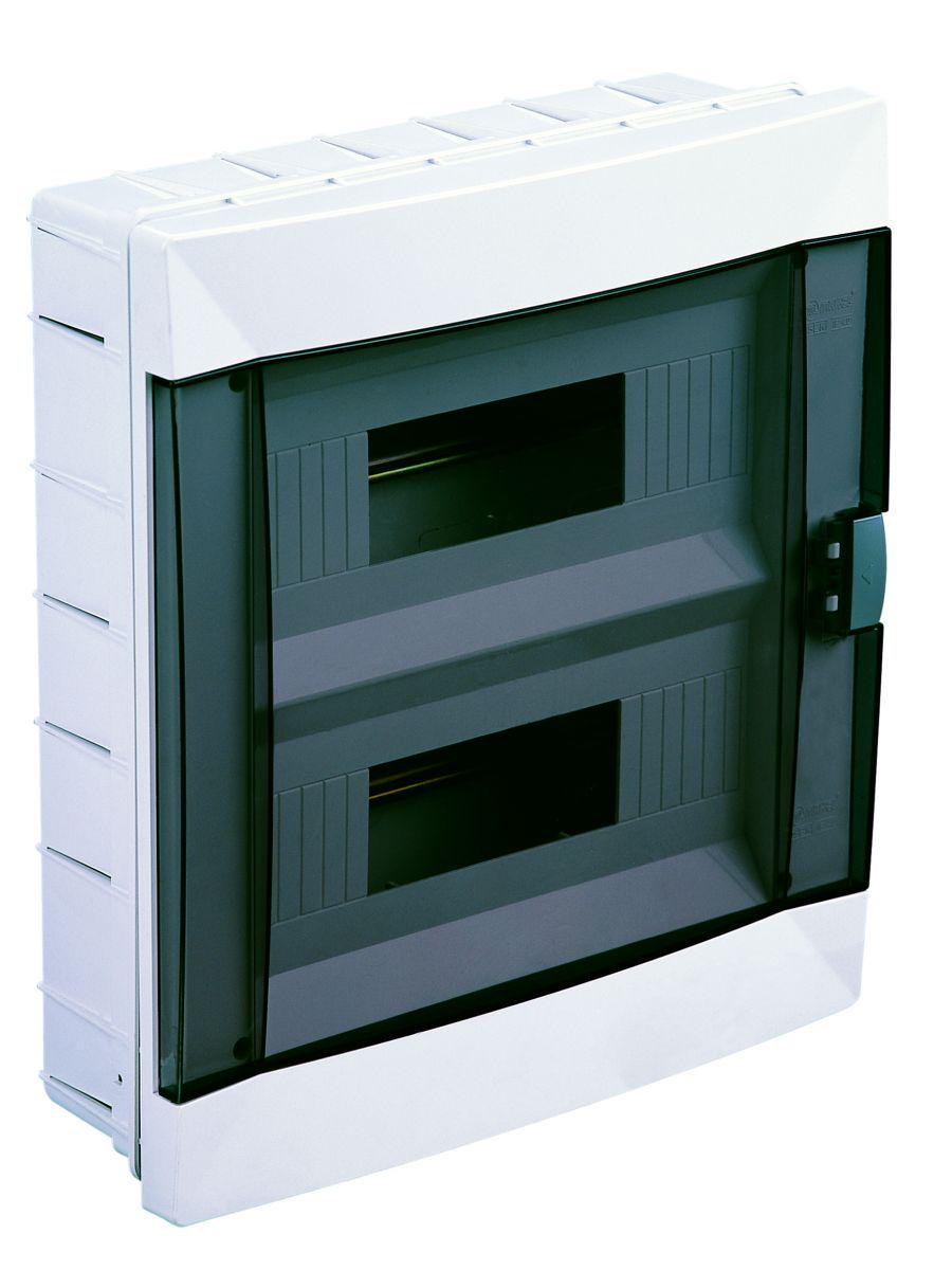 Щит Makel 24-модульный для скрытого монтажа с прозрачной дверцей (63024)