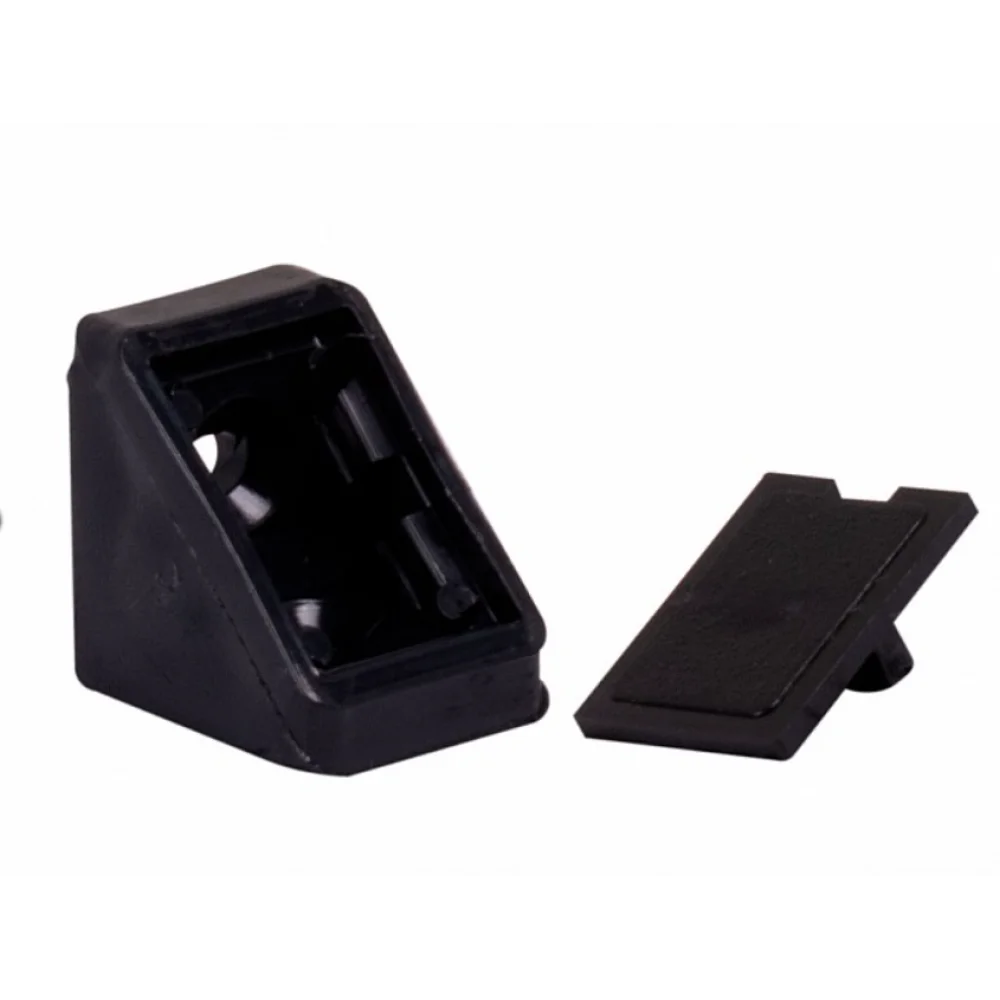 Кутник монтажний Sigma одинарний меблевий пластиковий 20x20x18 мм Чорний (PD0699)