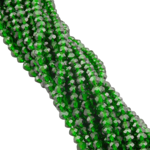 Бусины Swarovski огранки рондель 3,5х3 мм 34 см 124 шт. Изумрудный/Прозрачный (БС3010а25) Бусины Swarovski огранки рондель 3,5х3 мм 34 см 124 шт. Изумрудный/Прозрачный (БС3010а25)