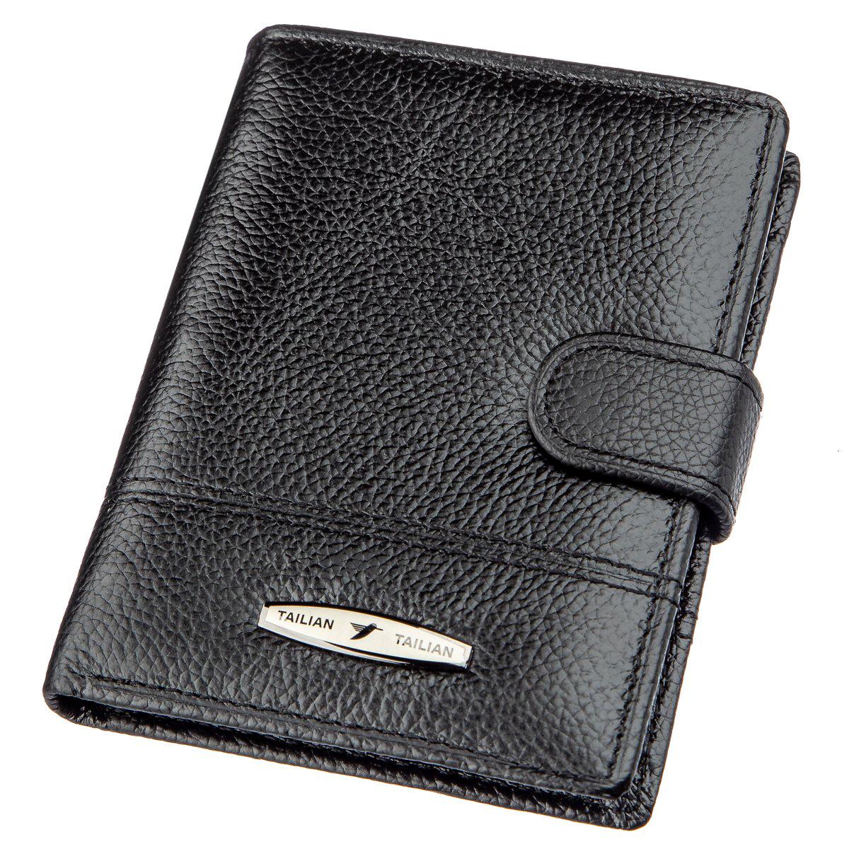 Кошелек мужской Tailian 19000 кожа Черный (43760)
