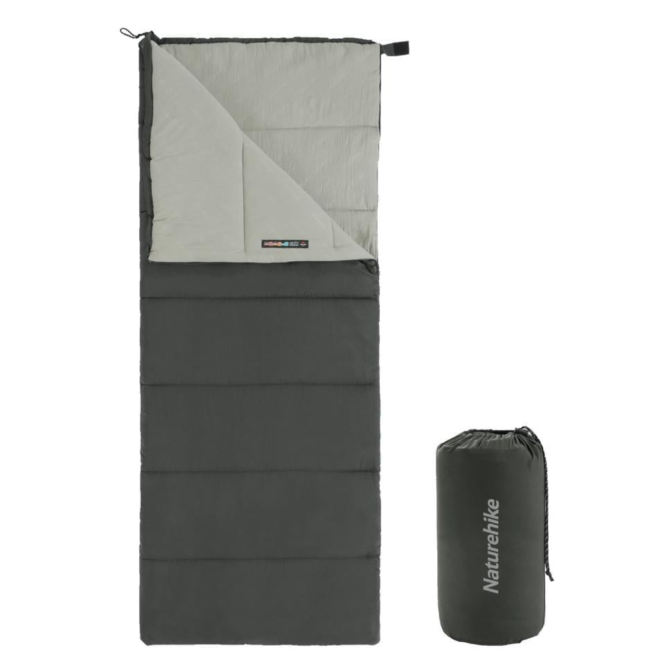Спальний мішок Naturehike F150 NH22MSD05 лівий Графітовий