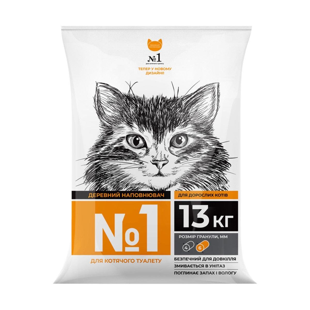 Наповнювач для лотків деревний №1 13 кг (6994 Col)