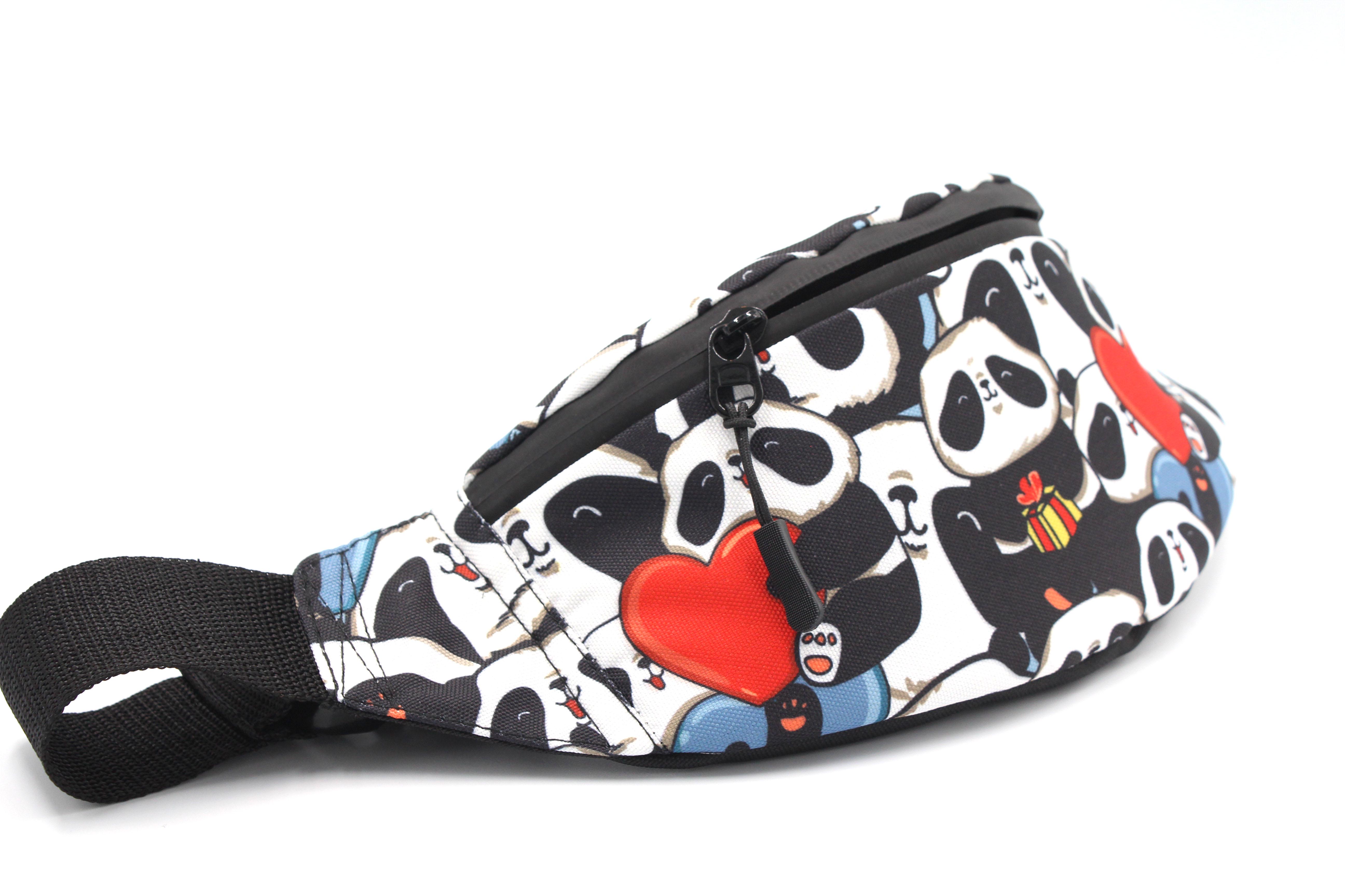 Сумка бананка Панда Серце (BT-026) - фото 4 Сумка бананка Панда Серце (BT-026) - фото 4