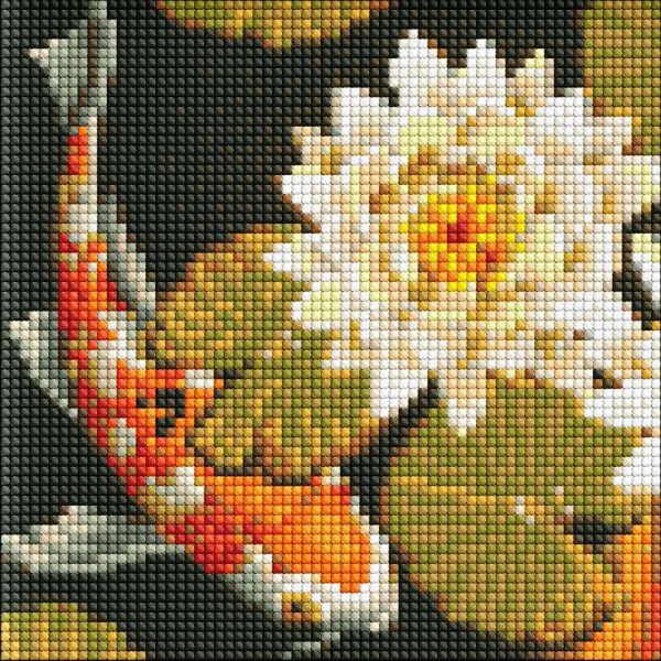 Алмазная мозаика Идейка Радужный карп 20x20 см (Id-AMC7678)