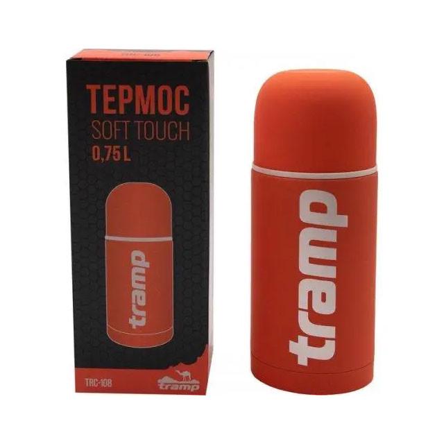 Термос туристический Tramp Soft Touch 0,75 л Оранжевый (UTRC-108-orange) - фото 3